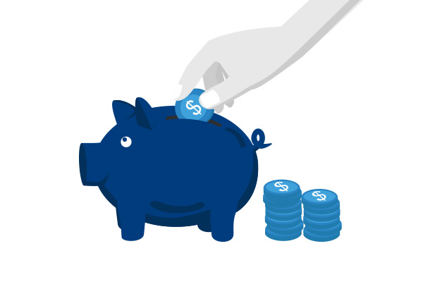 Pension tax relief is available on contributions and could help you save for the ‘rainy day’. No piggy-bank even needed